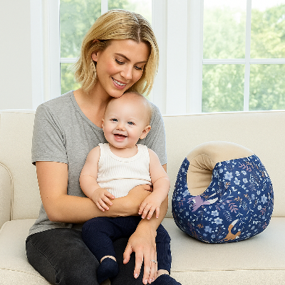 coussin-dallaitement-renard-maman-blonde-bebe
