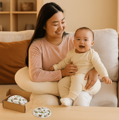 coussinet-d'allaitement lavable-olivine-mama-bebe-chine
