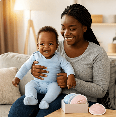 coussinet d allaitement lavable Quartz maman-bebe-noire